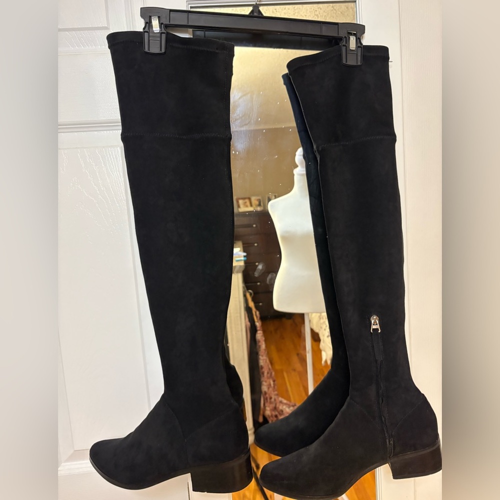 Black micro suede dolce vita knee high Steely boot Size 8.5